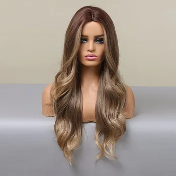 Paruka Přírodní hnědá paruka Chelsea vlnitá