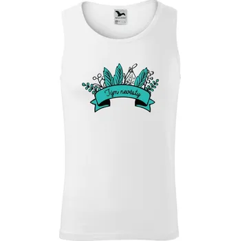 Pánské tílko Pánské tílko Tým nevěsty - zelené lupeny