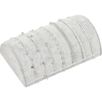 Šperkovnice Stojánek, stojan, dekolt na řetízky šedý (A1SM)