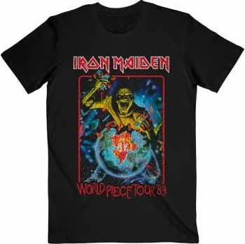 Pánské tričko Merch Iron Maiden: Tričko World Piece Tour '84 V.1. S 2022