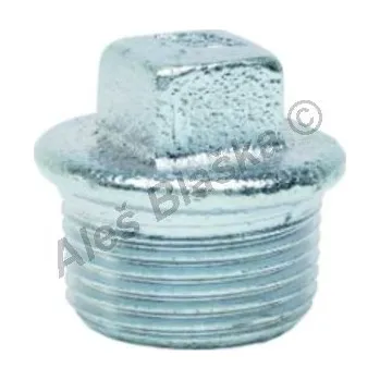 Fitinka GEBO Armaturen - Německo | Zátka s obrubou pozinkovaná (vnější závit) GEBO Platinum - POZINK (záslepka) - 1/2" GB290