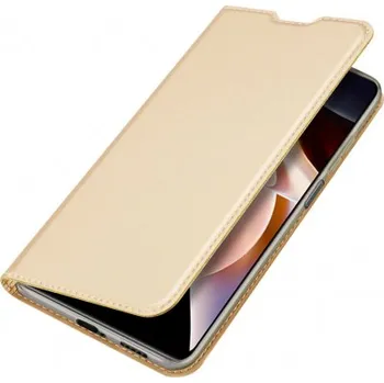 Pouzdro na mobilní telefon DUX DUCIS | Dux Ducis Skin Pro knížkové kožené pouzdro na Poco M4 Pro 5G, zlaté