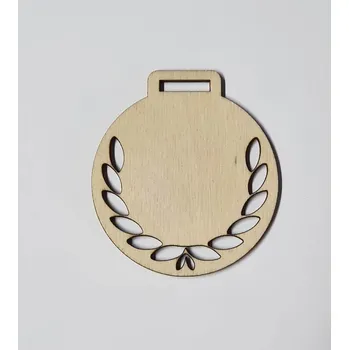 Jednorázové nádobí Medaile dřevěná kulatá vzor 3 polotovar , balení 30 ks nebo 50 ks 30 ks Menší velikost