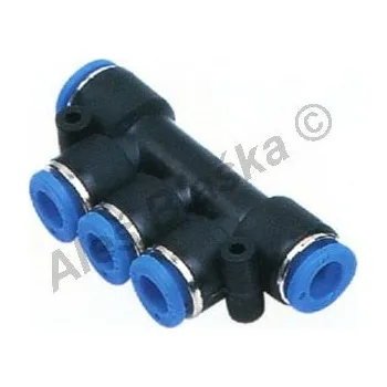 Lepící sada Pneumatická nástrčná spojka rozdělovač EPK na vzduch (rychlospojka) - průměr 6 EPK