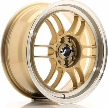 Alu kolo JR Wheels JR7 16x7 ET38 4x100/114 Gold w/Machined Lip