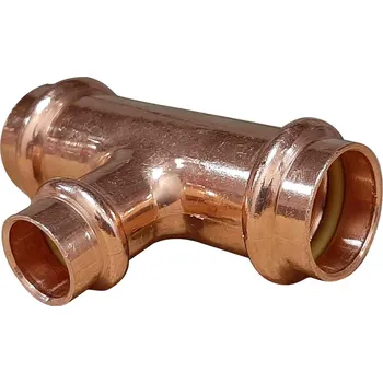 Fitinka EFFEBI - Itálie | CU měděný T kus redukovaný FxFxF , lisovací, PRESS, na měď trubky - 18x15x18 CP.9130R