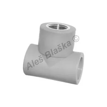 Fitinka PPR T-kus MS ZD závit vnitřní tvarovka plastová navařovací - 25x3/4"x25 PPR6235