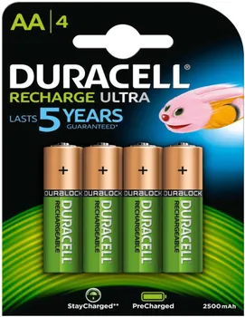 Článková baterie Duracell Duralock Recharge Ultra AA 4 ks