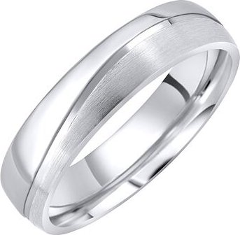 Snubní ocelový prsten GLAMIS pro muže i ženy velikost obvod 64 mm RRC8453M-obvod 64 mm