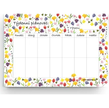 Kalendář ePiPí Týdenní plánovač A4 - Louka