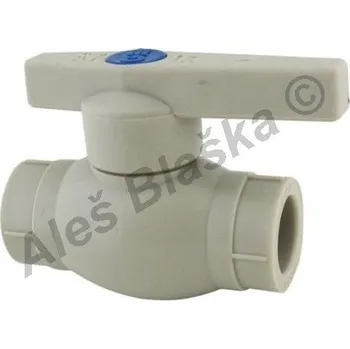 Instalatérský materiál PPR kulový kohout (ventil) s plastovou pákou plastový tvarovka navařovací - 40 PPR6251