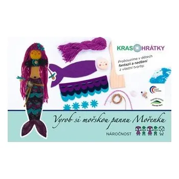 kreativní sada Krasohrátky Kreativní sada Mořská panna Mořenka (Nádherná sada pro kreativní tvoření pro holky z filcu od české výtvarnice Pavly Petrnouškové. Vyrobte si vlastní mořskou pannu Mořenku. Vhodné pro děti od 7 let.)