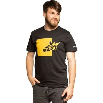 Meatfly tričko Big Shock Yellow/Black | Černá | Velikost S