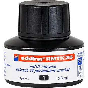 Náhradní inkoust pro permanentní popisovače edding MTK 25, černý