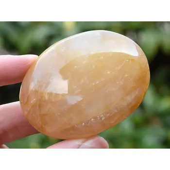 Přírodní kámen Hladký křišťál s limonitem 100g