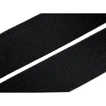 Pruženka hladká šíře 40 mm galonová černá POL, barva Černá