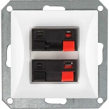 Stavebniny Timex Zásuvka Opus Style 2xAUDIO bílá