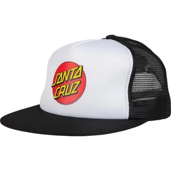 Kšiltovka SANTA CRUZ kšiltovka - Classic Dot Mesh Cap White-Black (WHITE-BLACK)