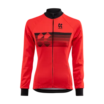 cyklistický dres Kalas Cyklistický Dres dlouhý rukáv MOTION Z | červený | DÁMSKÝ Kalas velikost: 6 (XXL)