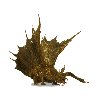 Desková hra WizKids D&D Icons of the Realms: Adult Gold Dragon Premium Figure