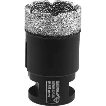 Vrták Dedra vrtací korunka 38 mm M14 DED1592S38 do dlažby, diamantová Vacuum Brazed (Dedra DED1592S38 Diamantová vrtací korunka na dlažbu, do kamene - samostatná 38 mm M14 na úhlovou brusku)