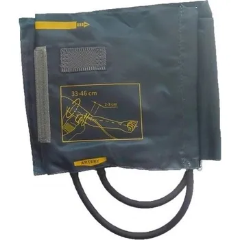 Měřič tělesných funkcí Manžeta na suchý zip, velká, 33-46 cm, 2-hadičková, ke rtuťovému tlakoměru