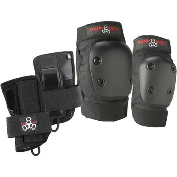 TRIPLE EIGHT chrániče - Junior Derby Kids Skate Pads 3-pack (BLACK)