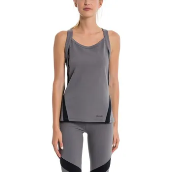 Dámské oblečení BENCH tílko - Active Tank Top Dark Grey As Swatch (GY11433)
