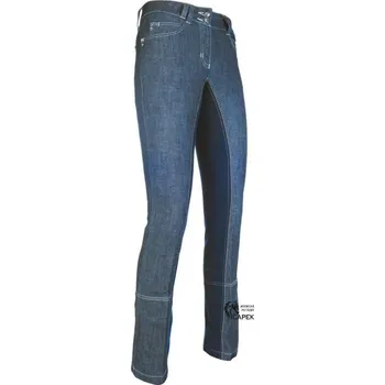 Jezdecké kalhoty Pantalony HKM -MISS BLINK- - Šedá - 38
