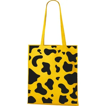 Plátěná taška Kravský vzor, Barva Žlutá, Velikost 40×45 cm, Canvas Nákupní taška Bezvatriko.cz 1114