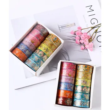 Lepicí páska Sada 12 ks washi pásek - Tmavý Orientál