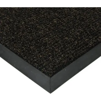 Rohožka Černo-hnědá textilní zátěžová čistící rohož Catrine - 300 x 400 x 1,35 cm