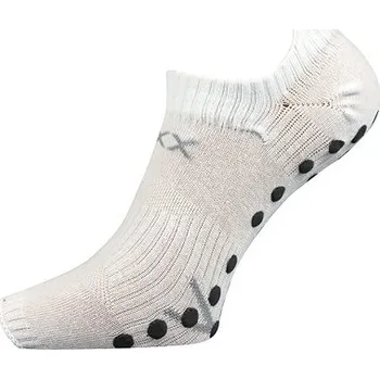 Dámské oblečení Ponožky VoXX JOGA B protiskluzové bezprsté - balení 3 páry 26-28 (39-42) bílá