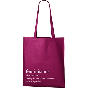 Nákupní taška Plátěná taška Feminismus, Barva Purpurová, Velikost 40×45 cm, Canvas Nákupní taška 1109