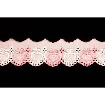 Krajka Madeira 115 šíře 4cm růžová (9m/bal.)