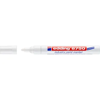 Průmyslový lakový popisovač edding 8750, bílý, 2-4 mm, 10 ks/bal.