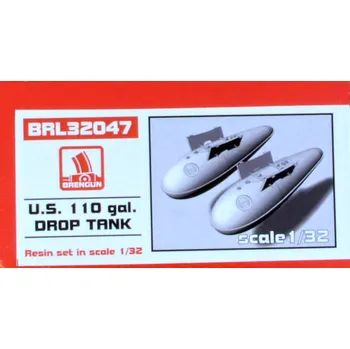 Plastikový model 1/32 US 110 gal drop tank (2 pcs.)