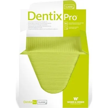 Bryndák pro dospělého Stomatologické ubrousky/bryndáky DentixPro Classic v boxu 33 x 48 cm, limetková