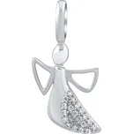 Stříbrný přívěsek anděl Lyem se zirkony