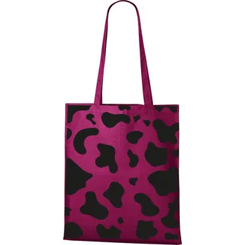 Plátěná taška Kravský vzor, Barva Purpurová, Velikost 40×45 cm, Canvas Nákupní taška Bezvatriko.cz 1114