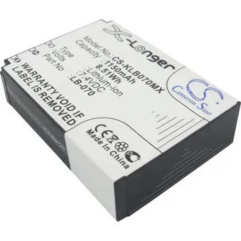 Baterie Cameron Sino CS-KLB070MX pro Kodak PIXPRO S1 - neoriginální