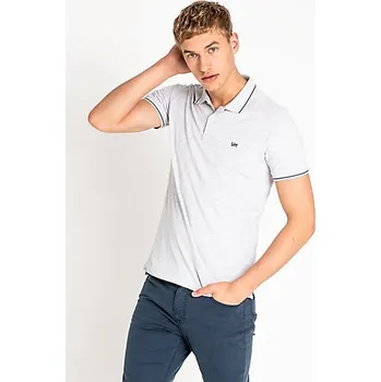 Pánské tričko Pánské polo tričko LEE L61ARL03 PIQUE POLO SHARP GREY MELE Velikost: XXL Tričko zdarma při nákupu nad 3000,-!