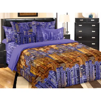 Povlečení Ariatex Saténové povlečení PANORAMA 140x200+70x90