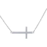 Stříbrný náhrdelník křížek Melly JJJ1741