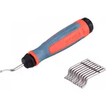 EXTOL PREMIUM Odhrotovač univerzální, dřík 3,2mm +10ks náhradních čepelí, HSS M35 (5% Co)