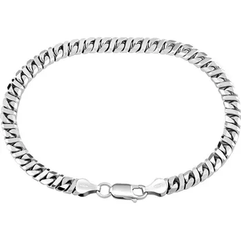 Šperk Pánský stříbrný náramek DIESEL - 6 mm