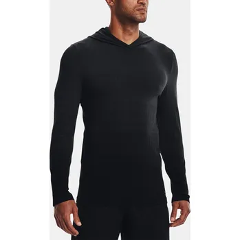 Pánská mikina Pánská sportovní mikina Under Armour UA Seamless LUX Hoodie-BLK - černá Velikost: XL
