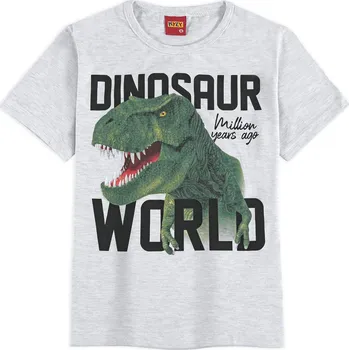 Chlapecké tričko Chlapecké tričko KYLY DINO WORLD šedé Velikost: 152