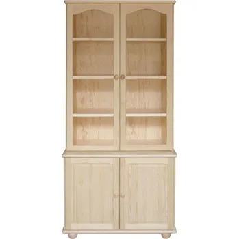 Komoda Prosklená vitrína z masivu 37 Barevné provedení: Dub