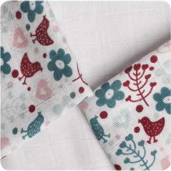 Plena Kikko Bambusové plenové ubrousky XKKO®BMB Flowers&Birds Girls MIX 9KS 30x30cm